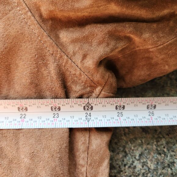NWT Bradford Exchange Brown Leather Suede American Indian Inspired Coat Jacket M - Picture 7 of 9